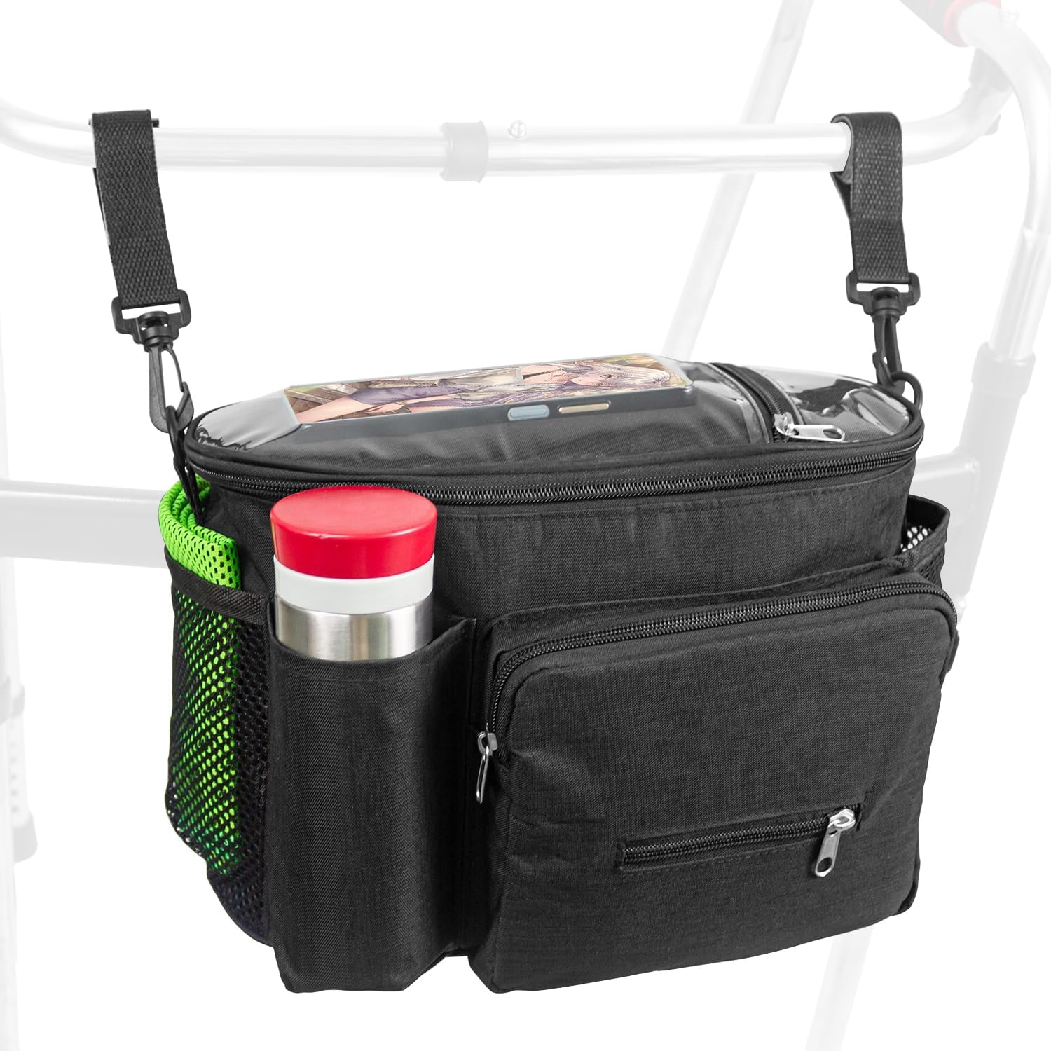 Wheelchair Accessories - Cup Holder Bag & Side Pouch