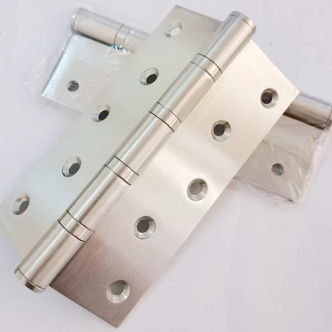 Hyever 6 Inch Ball Bearing Door Hinges for Heavy Duty Wood Door, Door Hinges with Mounting Hardware, 6 X 4 Inch NRP with Square Corners for Interior & Exterior Door White Surface 2Pcs image number 2