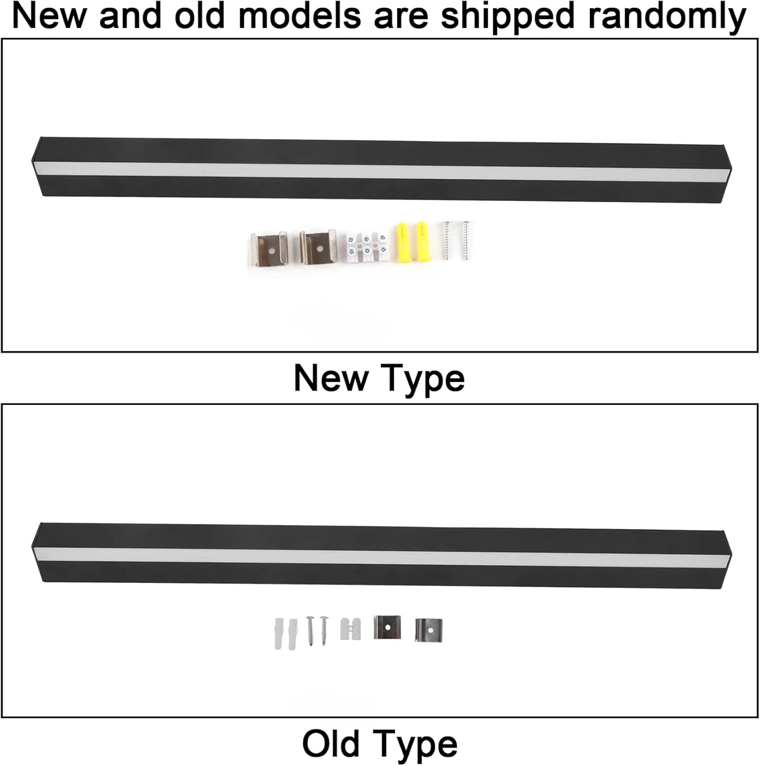 Closet Modern Wall Light, 3000K Warm White Long Strip Modern LED Wall Lighting Fixture Lamps, IP43 Waterproof Kitchen Night Wall Sconce for Wardrobe Hallway Garden Terrace Cabinet (60Cm) image number 6