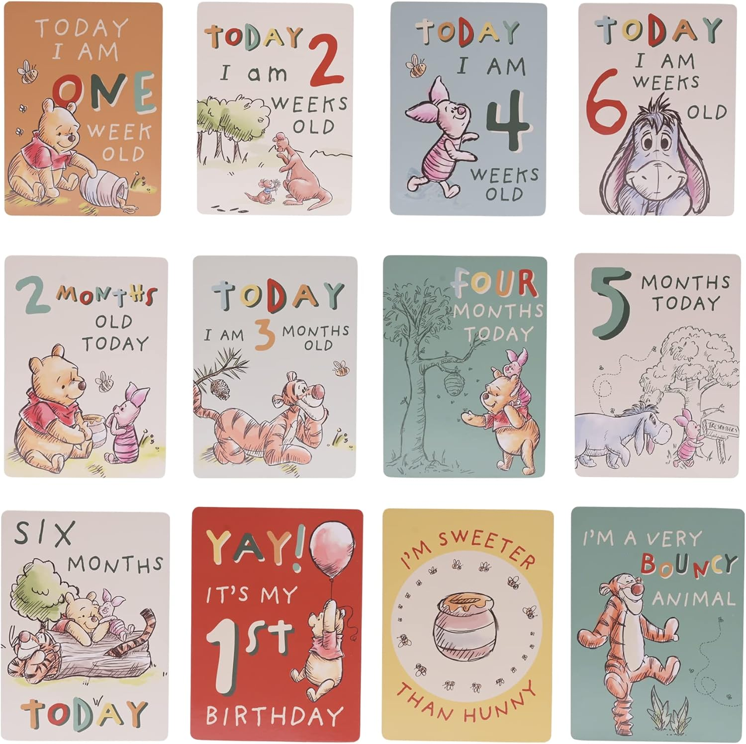Disney Winnie the Pooh Milestone Cards image number 4