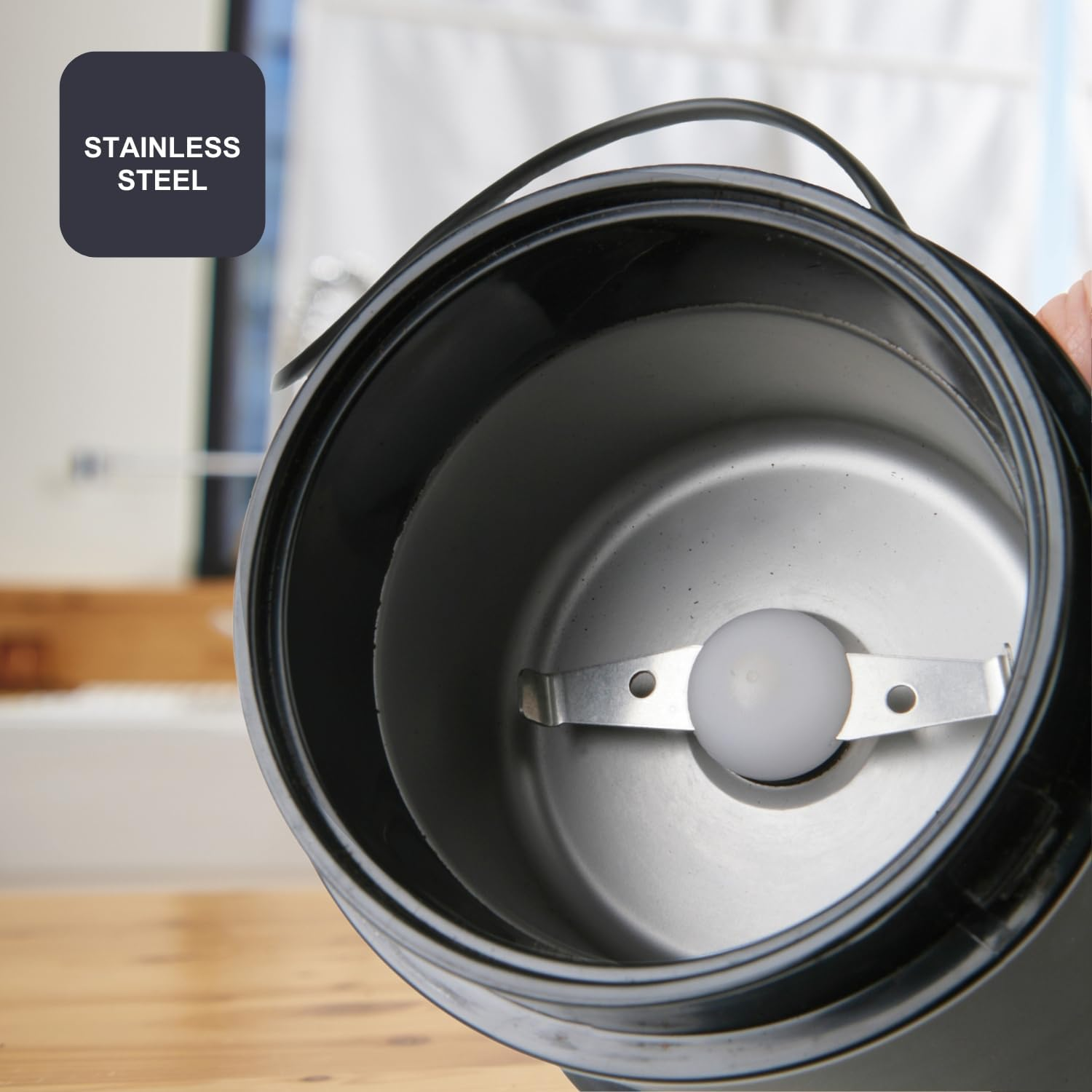 Black+Decker ES9080010B BXCG150E Coffee Grinder 150 Mm Plastic Black image number 1