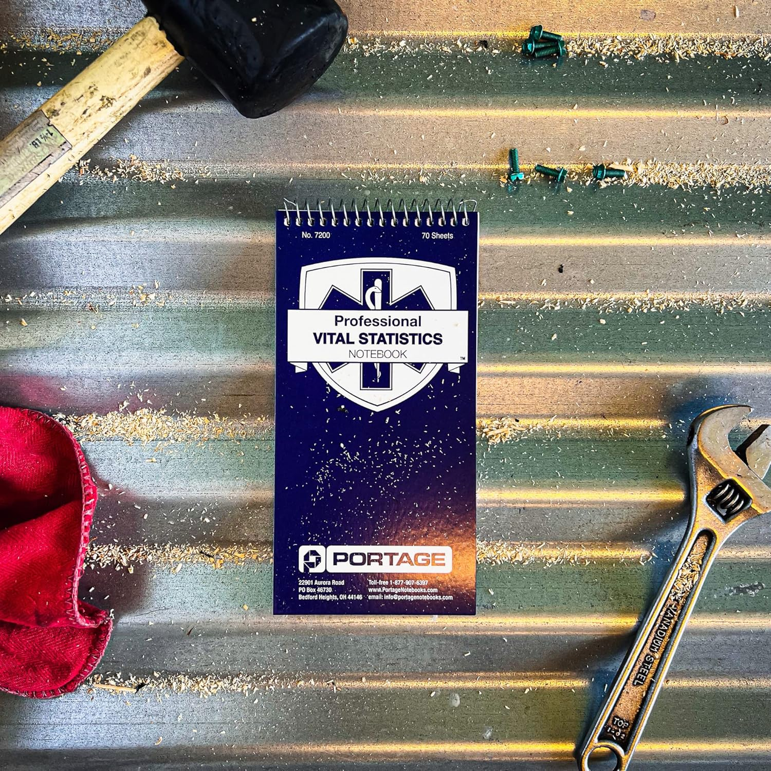 Emt/First Responders Vital Statistics Notebook &ndash; 8&rdquo; X 4&rdquo; Medical Notebook for Vital Signs and Additional Patient Information &ndash; 210 Pages (3 Pack) image number 3