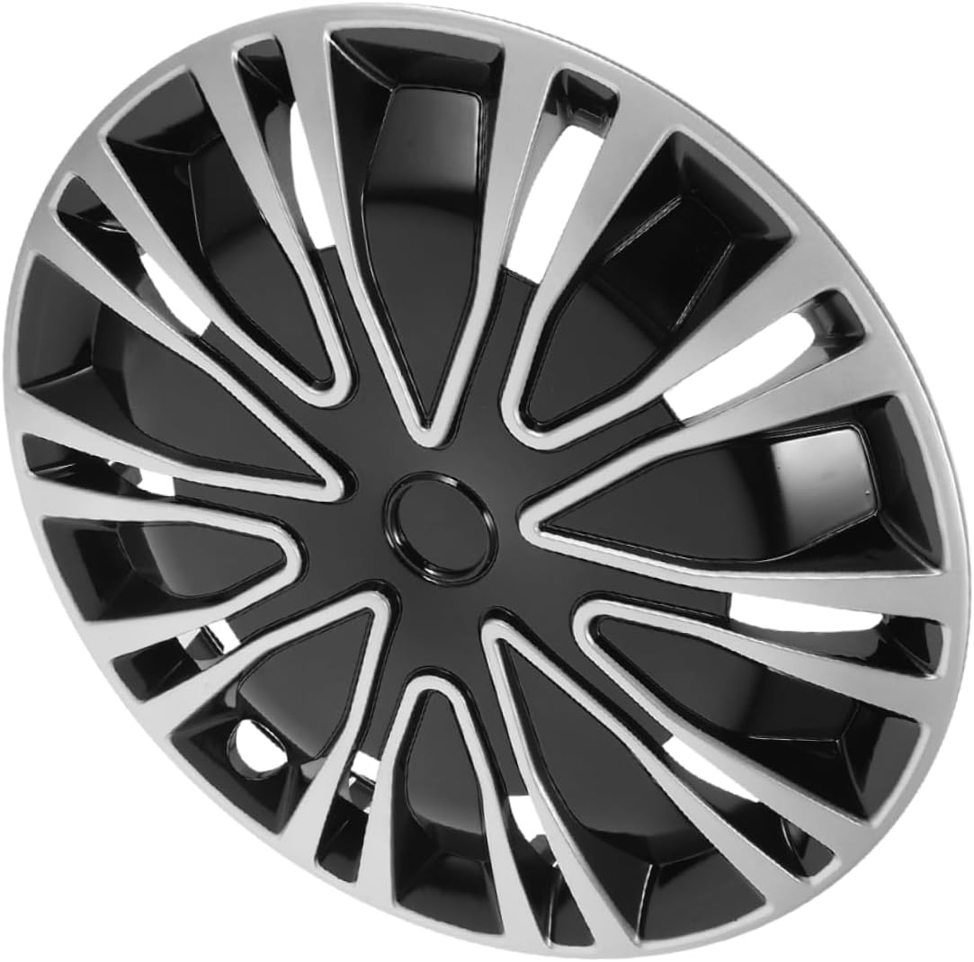 WEKADRIN Automotive Wheel Hub Caps 18.3-Inch Hub Covers for Cars Silver Black Decorative Steel Rim Hubcaps Replacement Suitable for Universal Vehicle Wheels image number 4