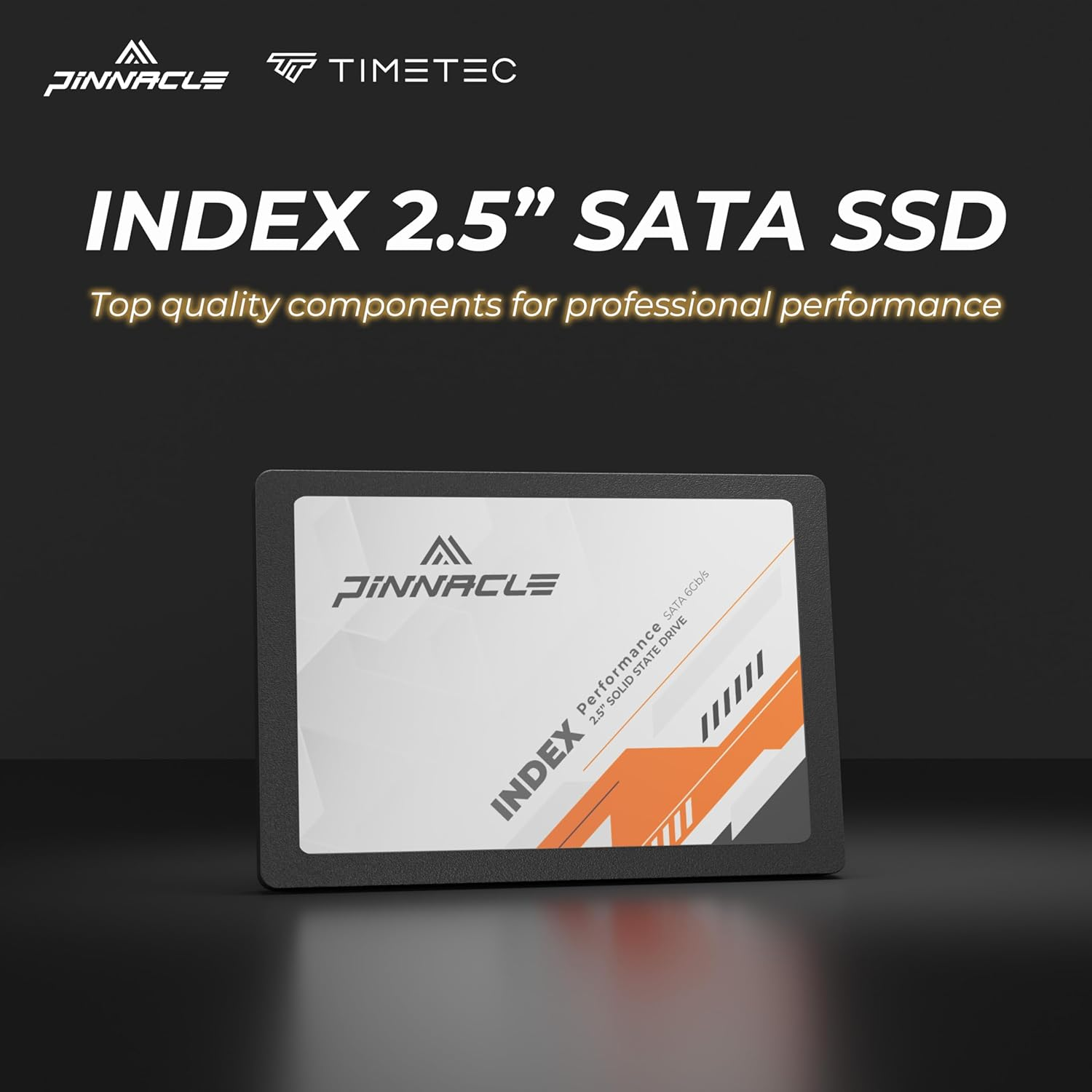 Timetec 256GB SSD 3D NAND SATA III 6Gb/S 2.5 Inch 7Mm (0.28") Read Speed up to 530 Mb/S SLC Cache Performance Boost Internal Solid State Drive for PC Computer Desktop and Laptop (Pinnacle) image number 1