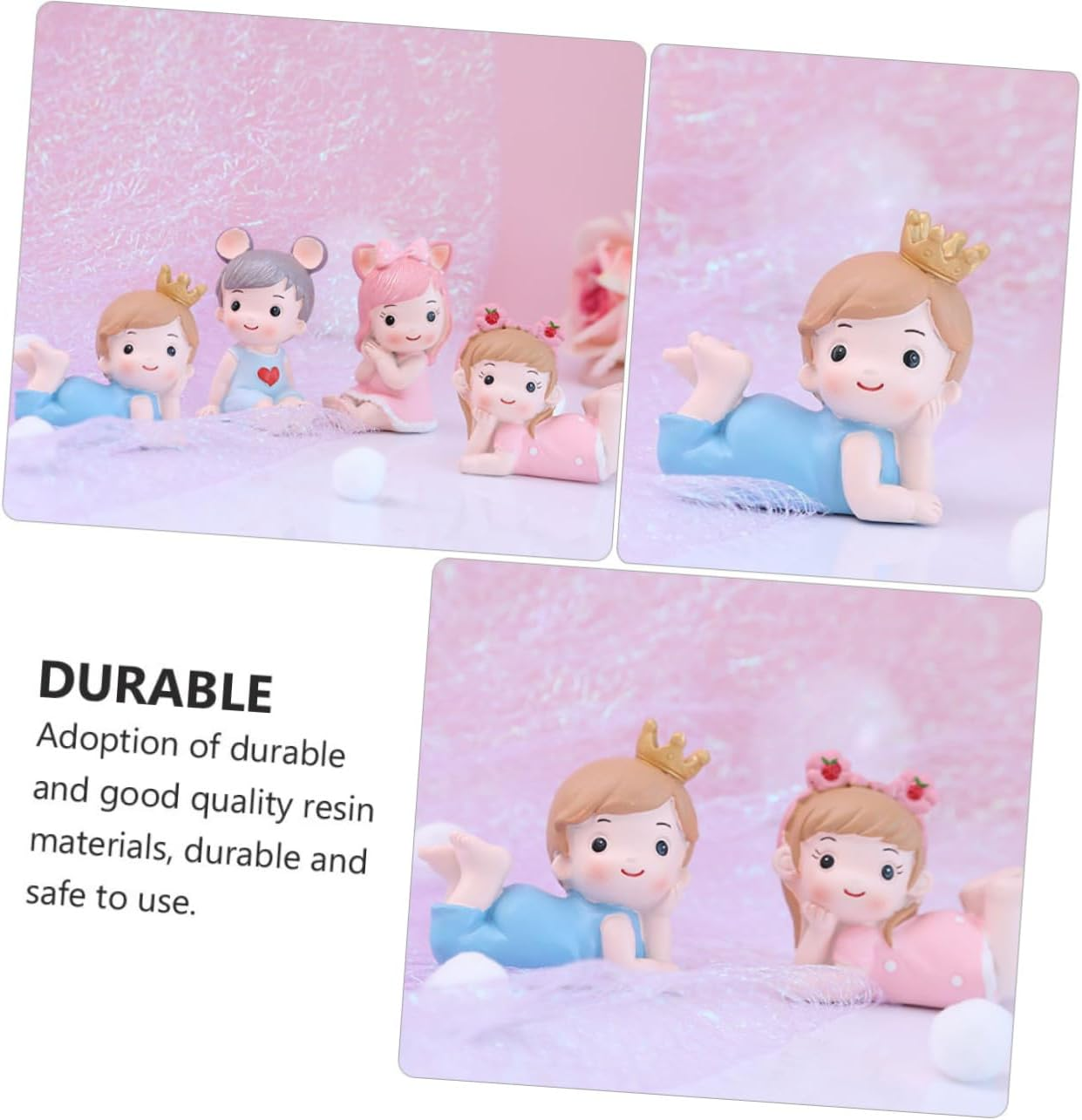 GRIRIW 1Pc Cake Decoration Baby Boy 1St Birthday Decoration Party Supply Birthday Dessert Topper Desk Topper Prince Figurines Birthday Cake Ornament Table Desktop Resin Lovers