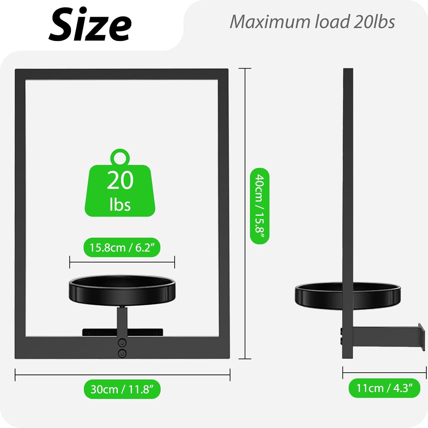 Wall Planters Indoor, Hanging Wall Planters for Indoor Plant Holder & Dried Flowers, 3 Pack Indoor Wall Decor Hanger Window Plant Shelves for Living Room Outdoor Entryway Decor image number 4