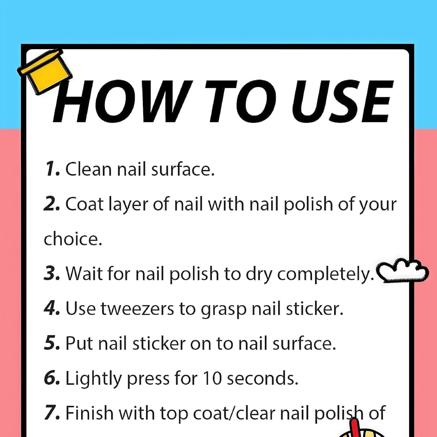 BUYLONG Nail Art Stickers,30Pcs Frozen Princess Luminous Nail Stickers for Kids,Cute Kawaii Cartoon Nail Stikers Self-Adhesive Nail Decals for Little Girls Birthday Xmas New Year Nail Tip Decoration image number 1