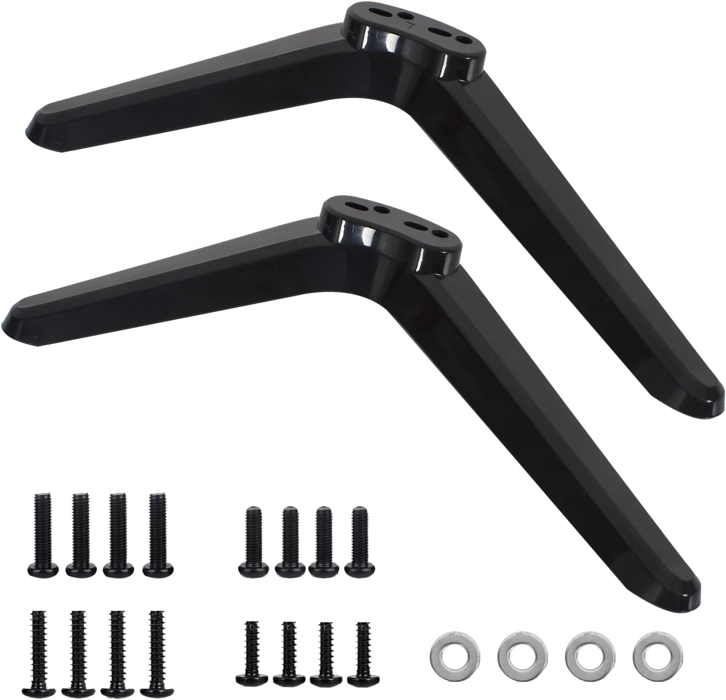 Universal TV Base Stand Compatible with Most 32-55 Inch TCL Roku Smart Tvs, Black Stand Legs with Screws, Easy to Install Replacement image number 6