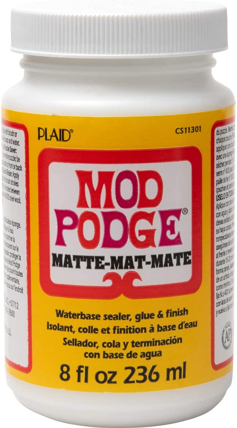 Mod Podge Matte Sealer, Glue & Finish: All-In-One Craft Solution- Quick Dry, Easy Clean, for Wood, Paper, Fabric & More. Non-Toxic - Craft with Confidence, Made in USA, 8 Oz., Pack of 1 image number 2