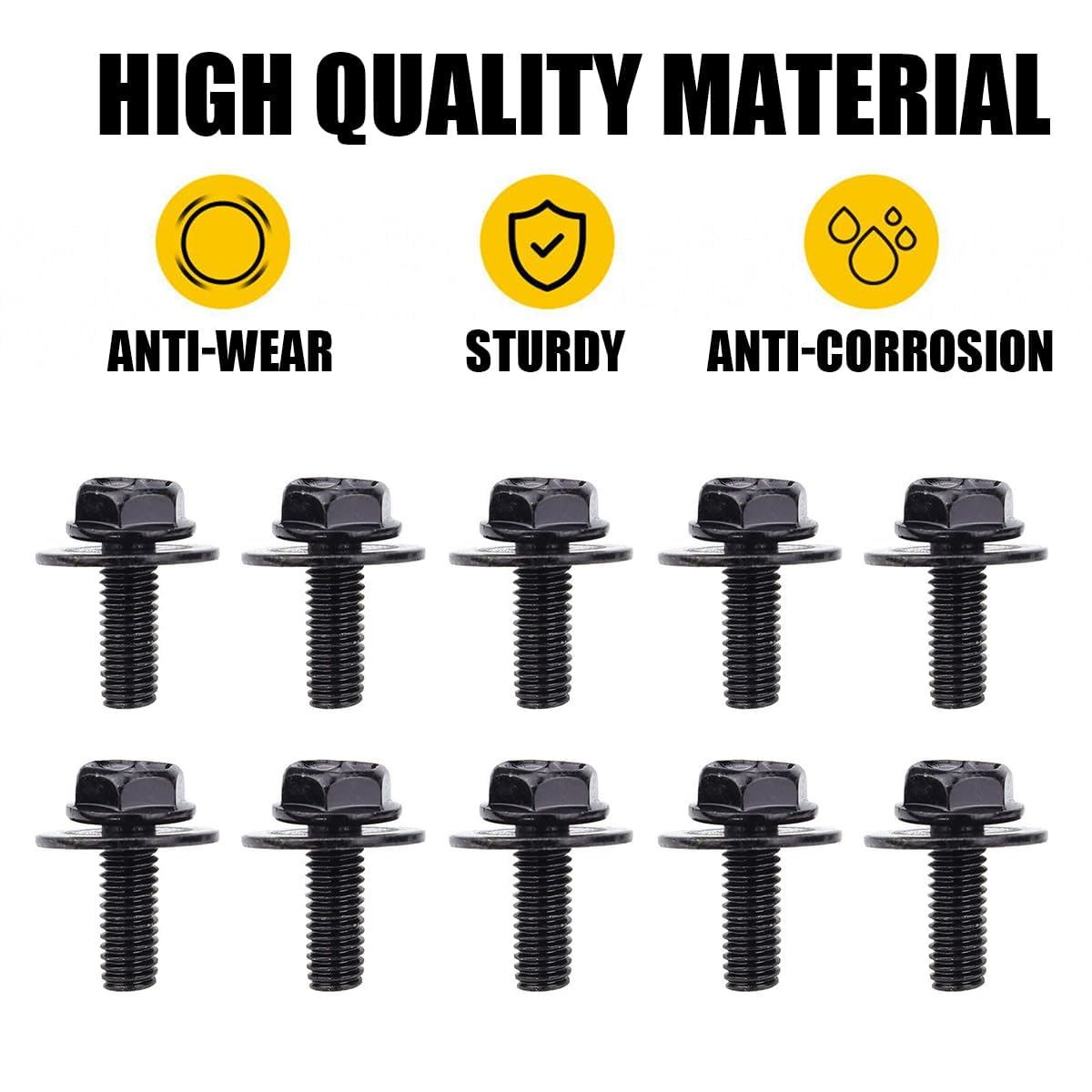 35PCS Engine under Cover Splash Shield Guard Body Bolts, Bumper Fender Liner Push Retainer Fastener Rivet Clips, Universal Extruded U-Nuts Kit, Compatible with Infiniti G35 G37 EX35 FX35 FX45 (35) image number 1