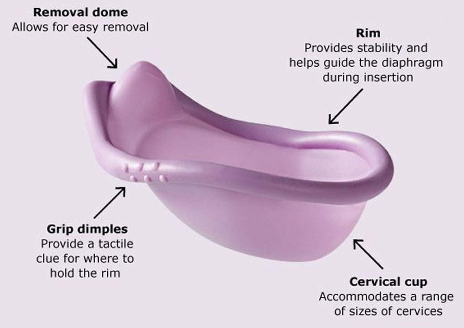 Contoured Diaphragm Contraceptive Barrier Device - One Size Fits Most image number 3