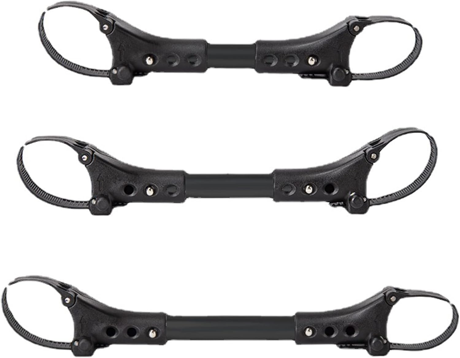 3Pcs Twin Stroller Connection Accessories,Stroller Pushchair Connector,Adjustable,Universal,Cart Connector,Combining 2 Strollers Into1Twin Stroller (Black) image number 4
