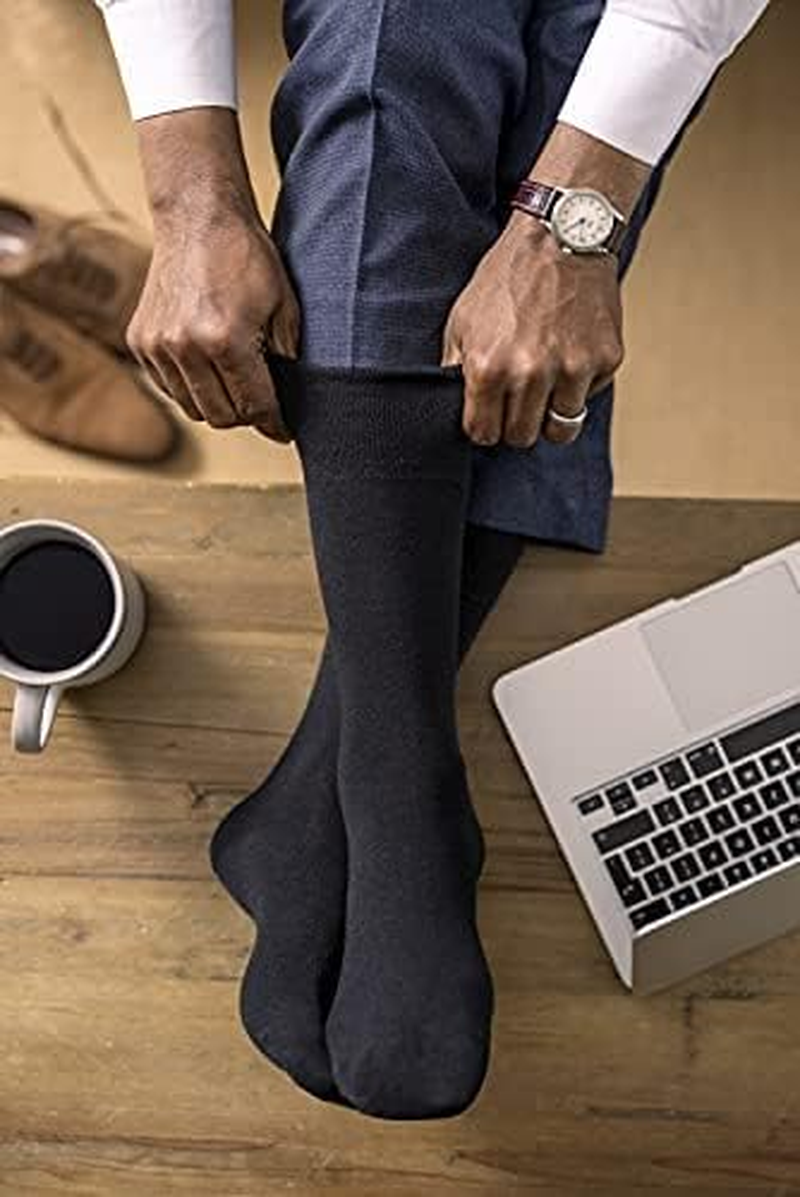 Sockshop | Gentle Grip | Diabetic Non-Binding Cotton Socks | 3 Pair | Mens 12-14UK 13-15US Bigfoot | Brown