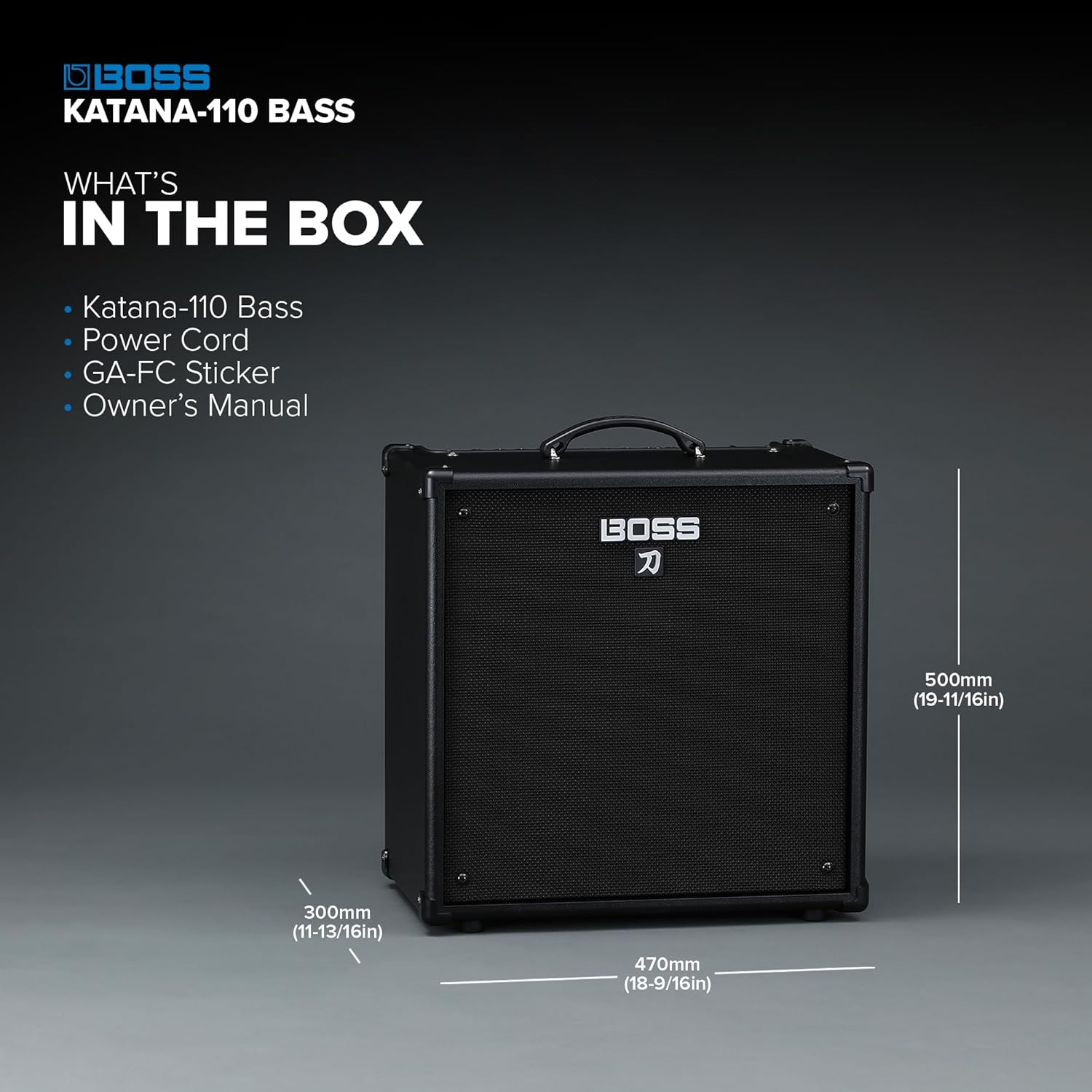 BOSS KATANA-110 BASS Amplifier | 110-Watt Combo Bass Amp | 10-Inch Woofer & Tweeter | 3 Versatile Amp Characters | Four Independent Effect Sections | Comprehensive EQ | USB & Phones/Recording Outputs image number 4