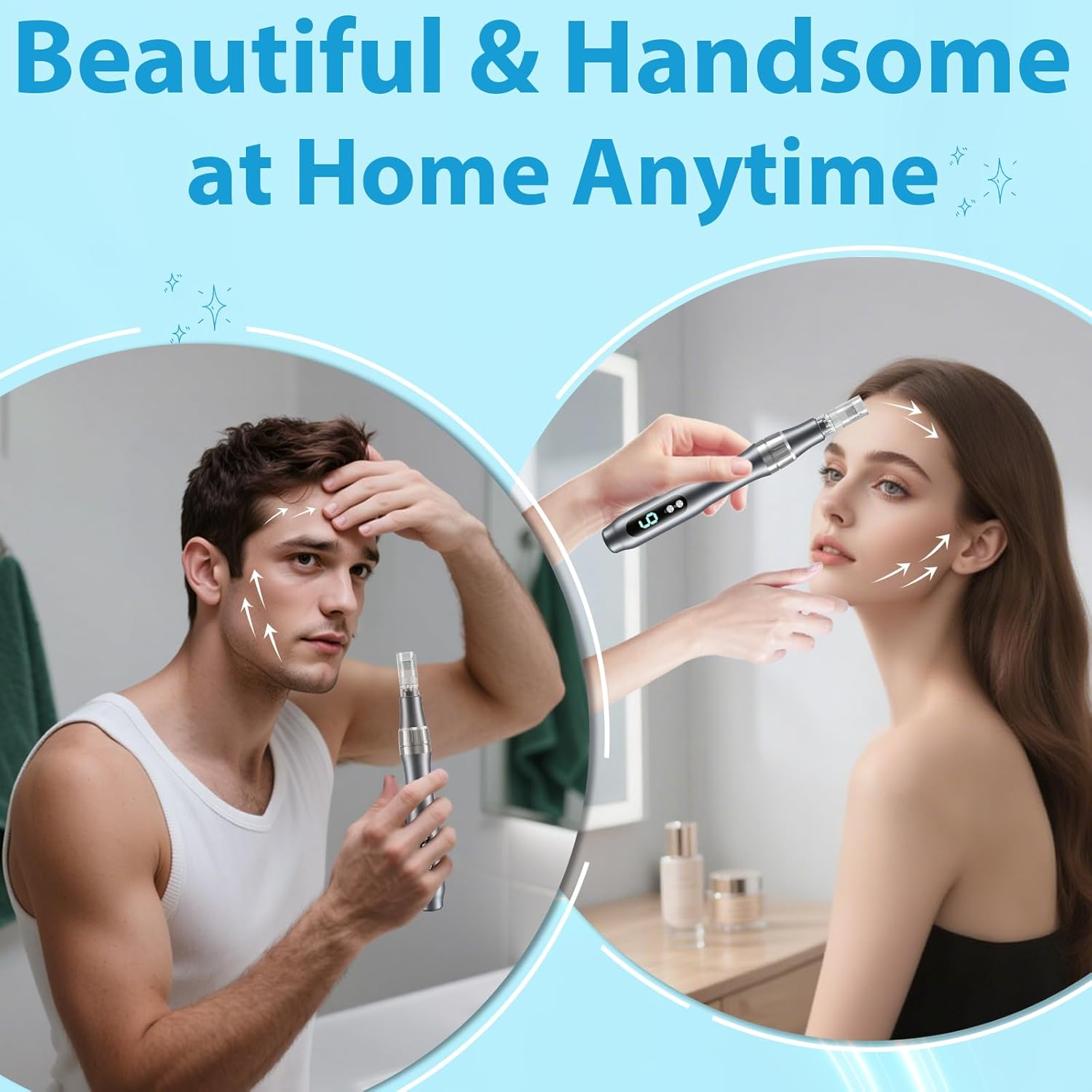 Dermastamp System, 0.25Mm Microneedling Derma Stamp Pen, Derma Roller Alternative, Skin Care Tool for Women image number 3