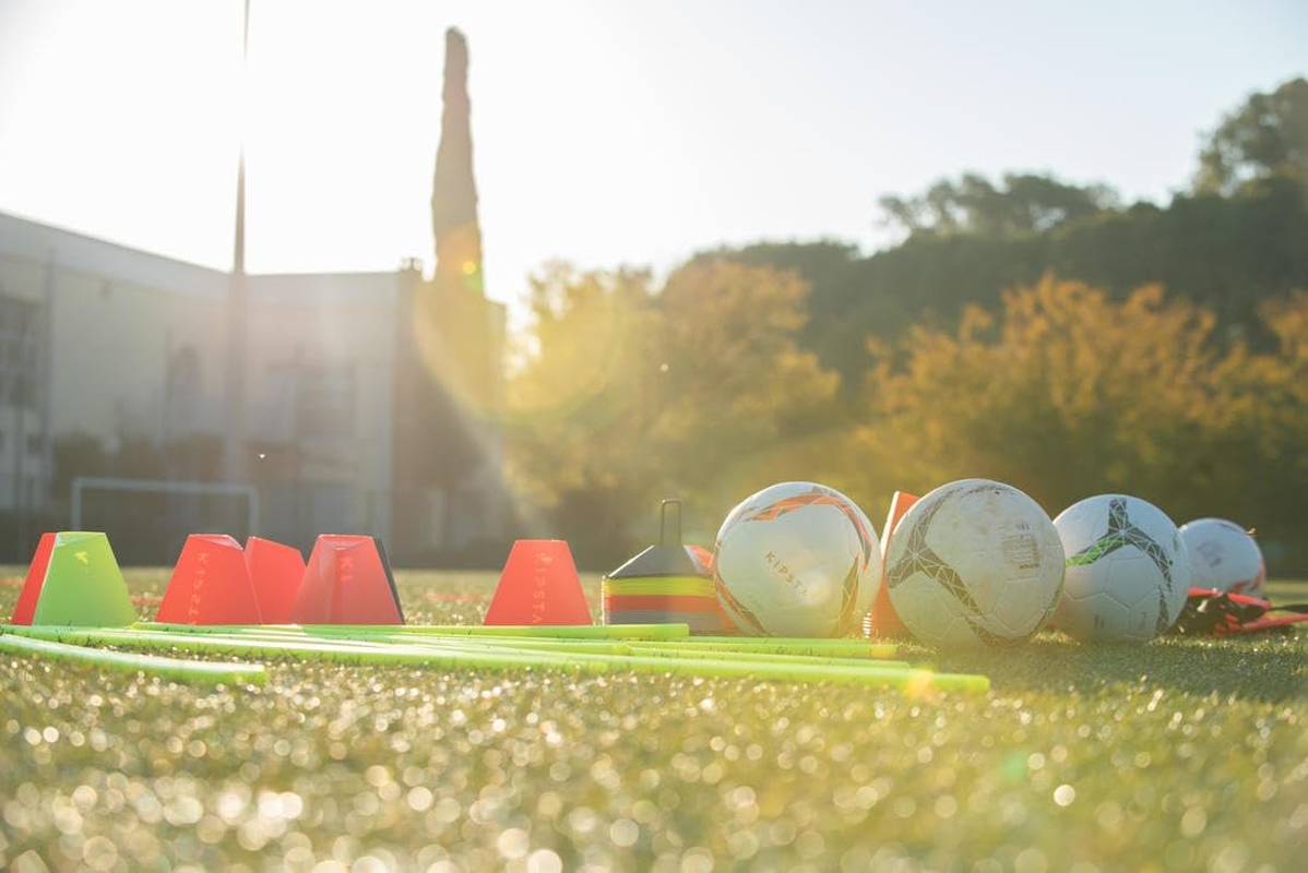 Decathlon Kipsta Essential Cones - 15Cm - 6-Pack Unique Size Fluo Blood Orange image number 1