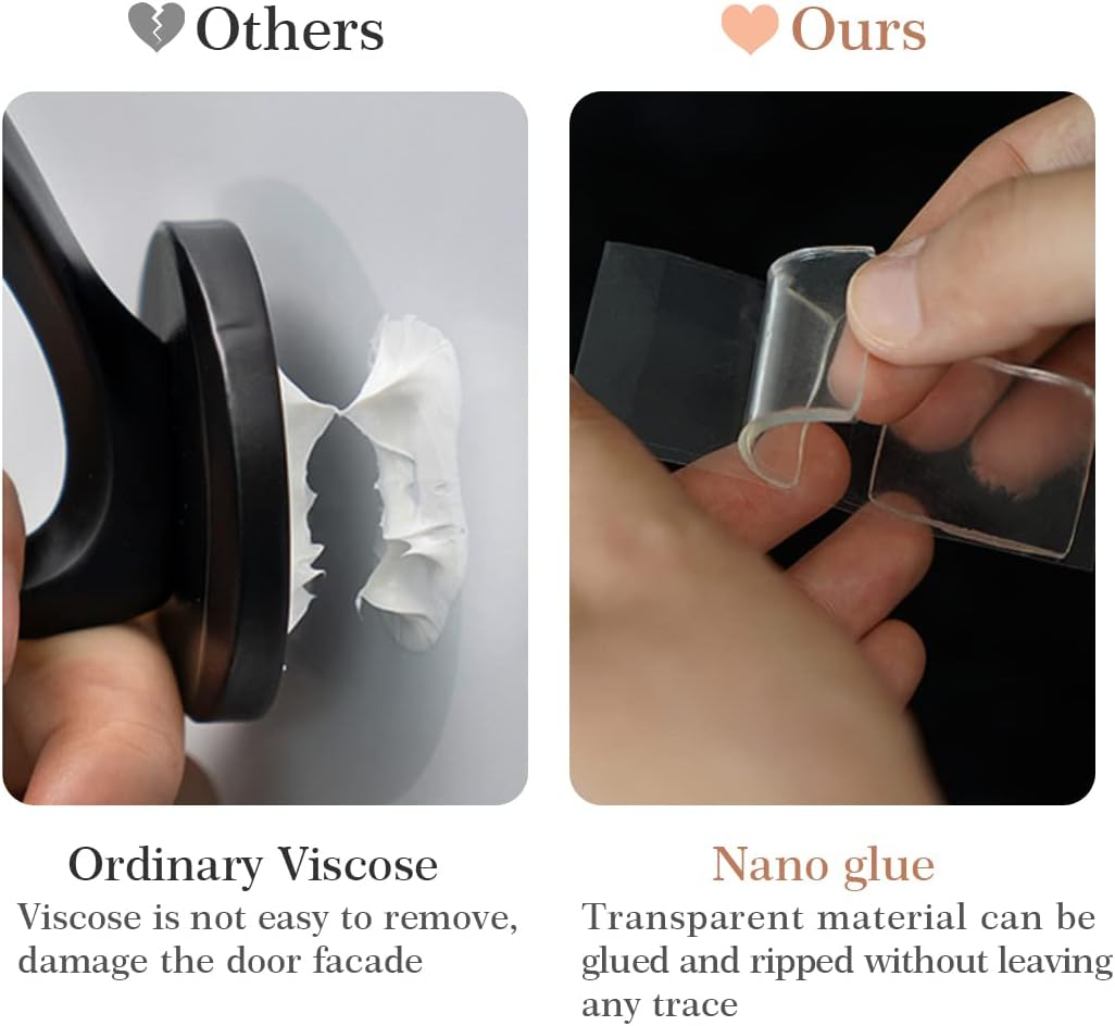 Dynus over the Door Hook Hanger with 6 Wooden Door Hooks, Metal Coat Rack for Coat Towels Bags,Back of Living Room,Bedroom,Bathroom, Kitchen, or Office (White)