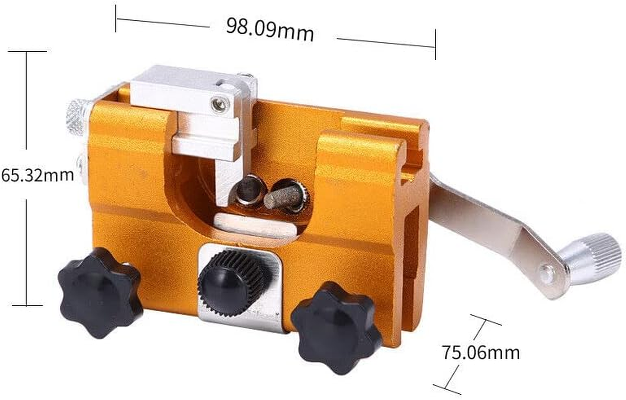 Upgrade Chainsaw Chain Sharpening Jig, Chain Saw Blade Sharpener Kit, Portable Hand Crank with 3Pc Grinding Rod, Suitable for 10-20" Chain Saws