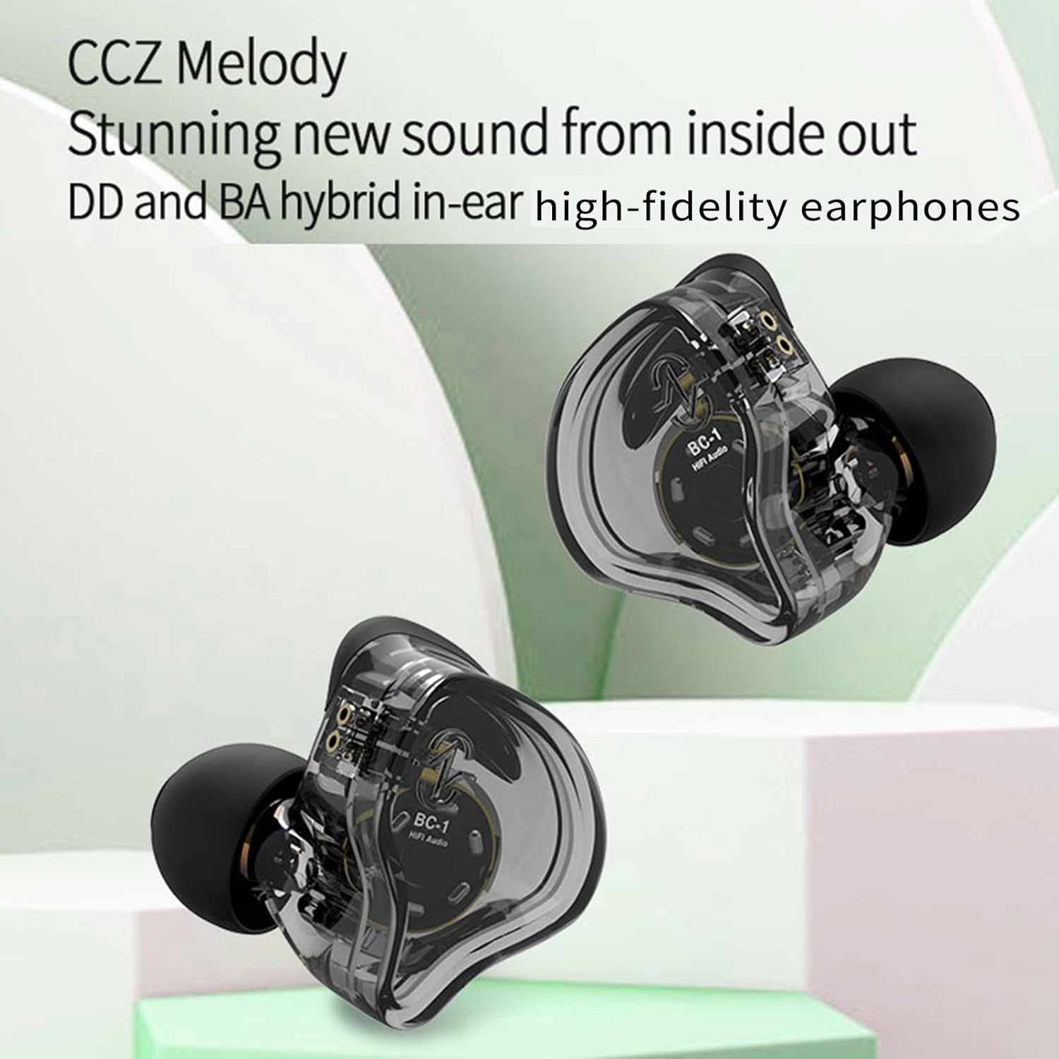 Generic Melody in Ear Monitors Earphones Noise Canceling Stage Dynamic Headphones with 10Mm Dynamic Coil Hi Fi Stereo Sound Wired Earbuds image number 5