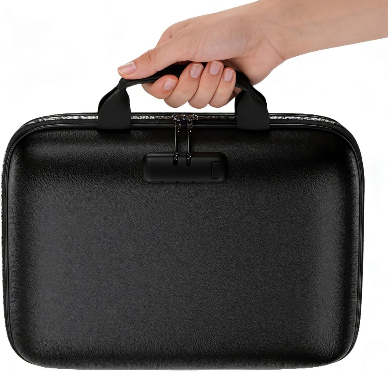 Hjatirace Fireproof Bag for Documents,13 Pocket Heat Insulated Pouch Travel Case | Lockable Fireproof Money Bag,For Important Papers Passports Identification Cards Social Security Cards image number 3