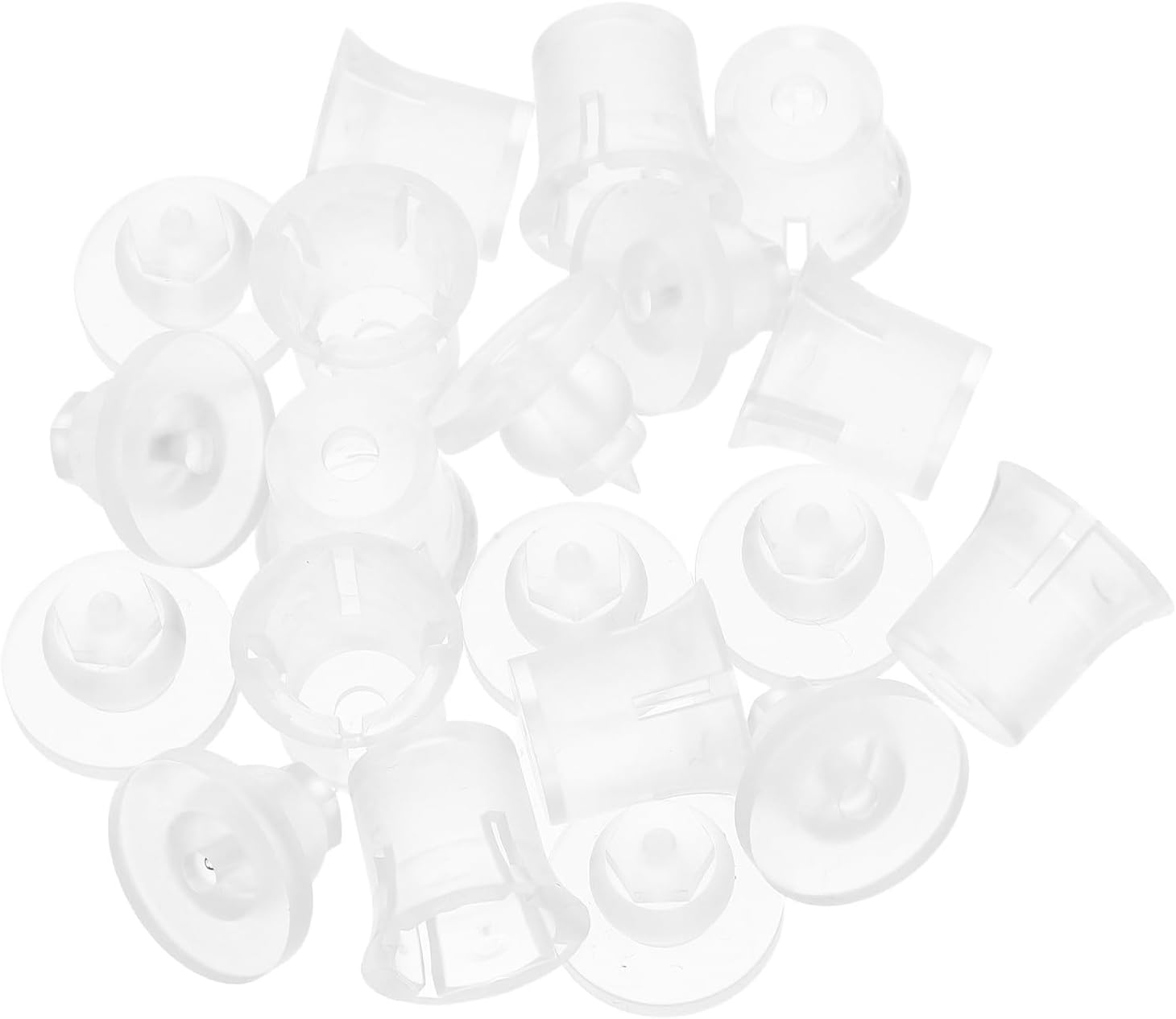 SEWOART 10 Sets 20&times;20Mm Acrylic Mirror Nails with Screws for Wall Mounting Advertising Signs and Glass Decor, Invisible Fixing Hardware for Home, Office, and Store Use image number 3