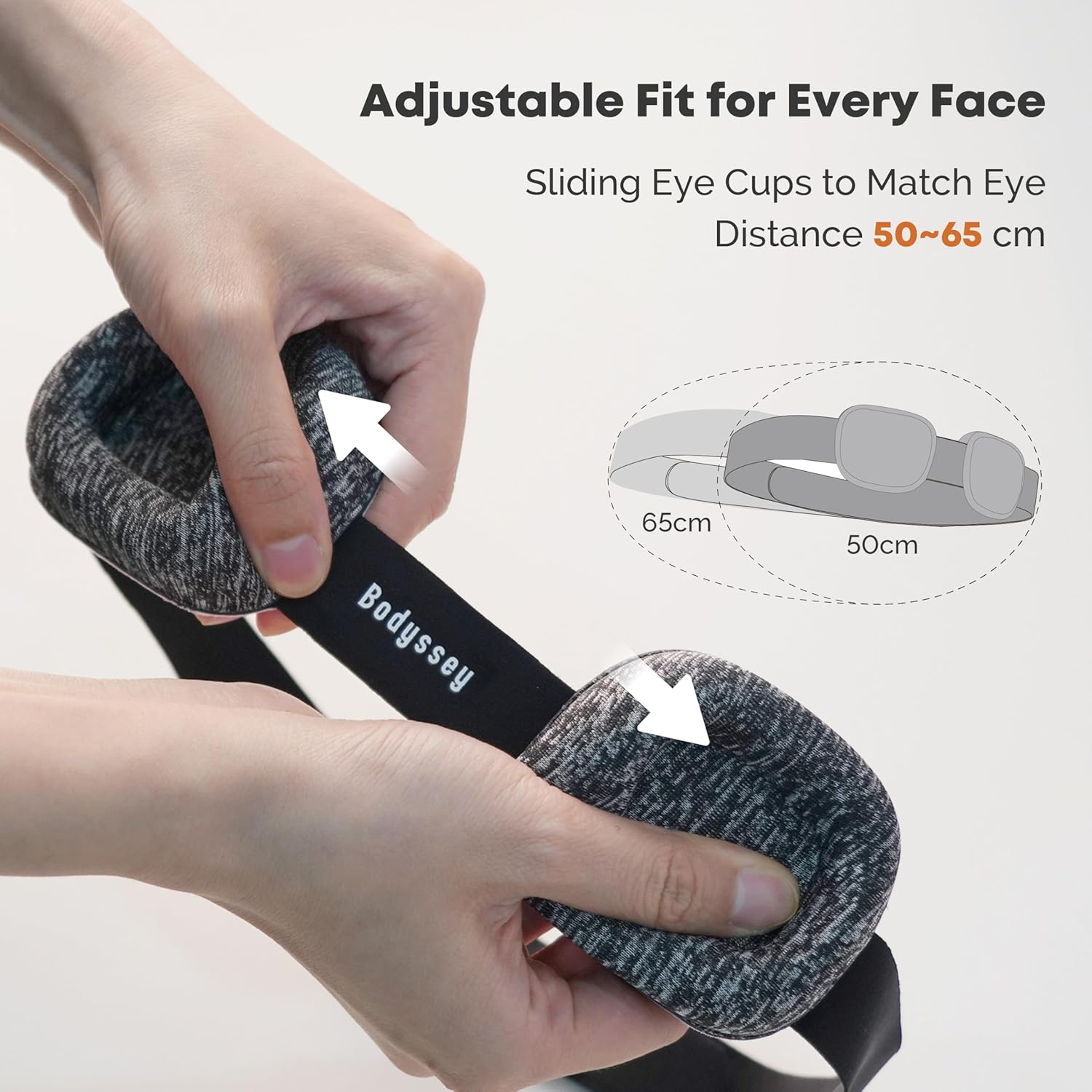 3D Contoured Sleeping Mask &ndash; 100% Blackout, Zero Pressure, Adjustable Eye Cups, Ultralight Lash Friendly Eye Mask for Travel, Women & Men Side Sleepers, Adults Kids Sleep Aid Gift (Black) image number 4