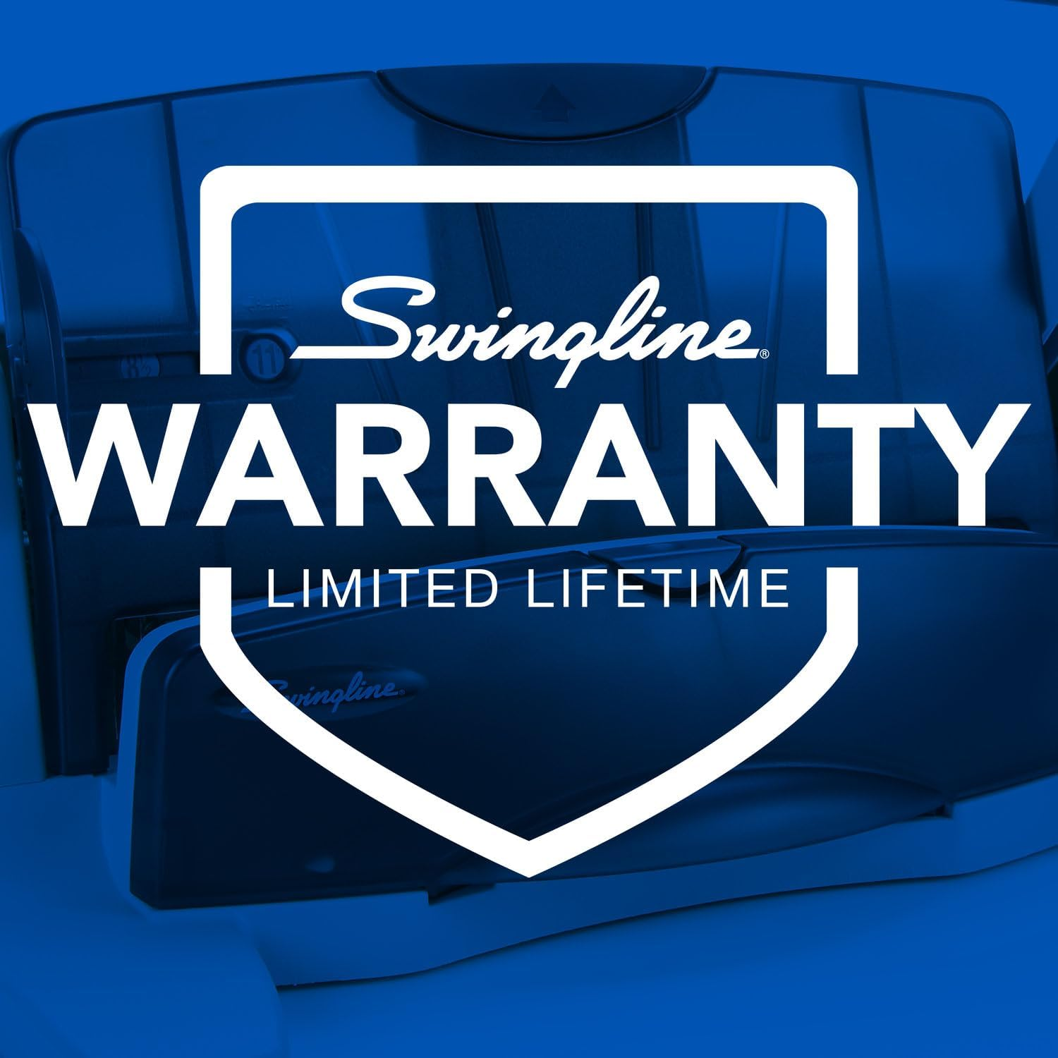 Swingline Heavy Duty Stapler with Built-In Ruler & Adjustable Locking Paper Guide, Desk Top Long Reach Stapler for Home Office Supplies, Staples up to 20 Sheets Office Paper, Black (S7034121P) image number 3