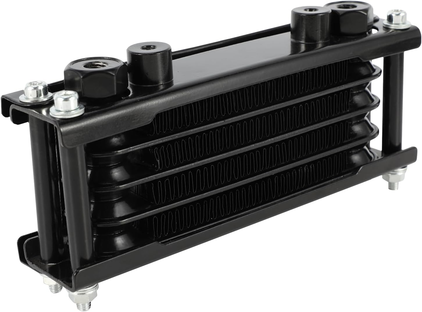 Motorcycle Oil Cooler Cooling Radiator Engine Kit Universal for CRF XR KLX 50 70 90 110 125 140Cc SSR Taotao Coolster Kayo Dirt Pit Bike ATV Black - Blue image number 4