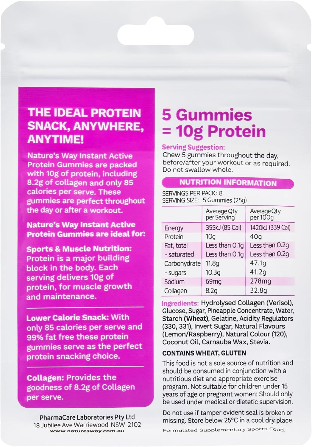 Nature'S Way Instant Active Berry Citrus Protein 40 Gummies image number 2