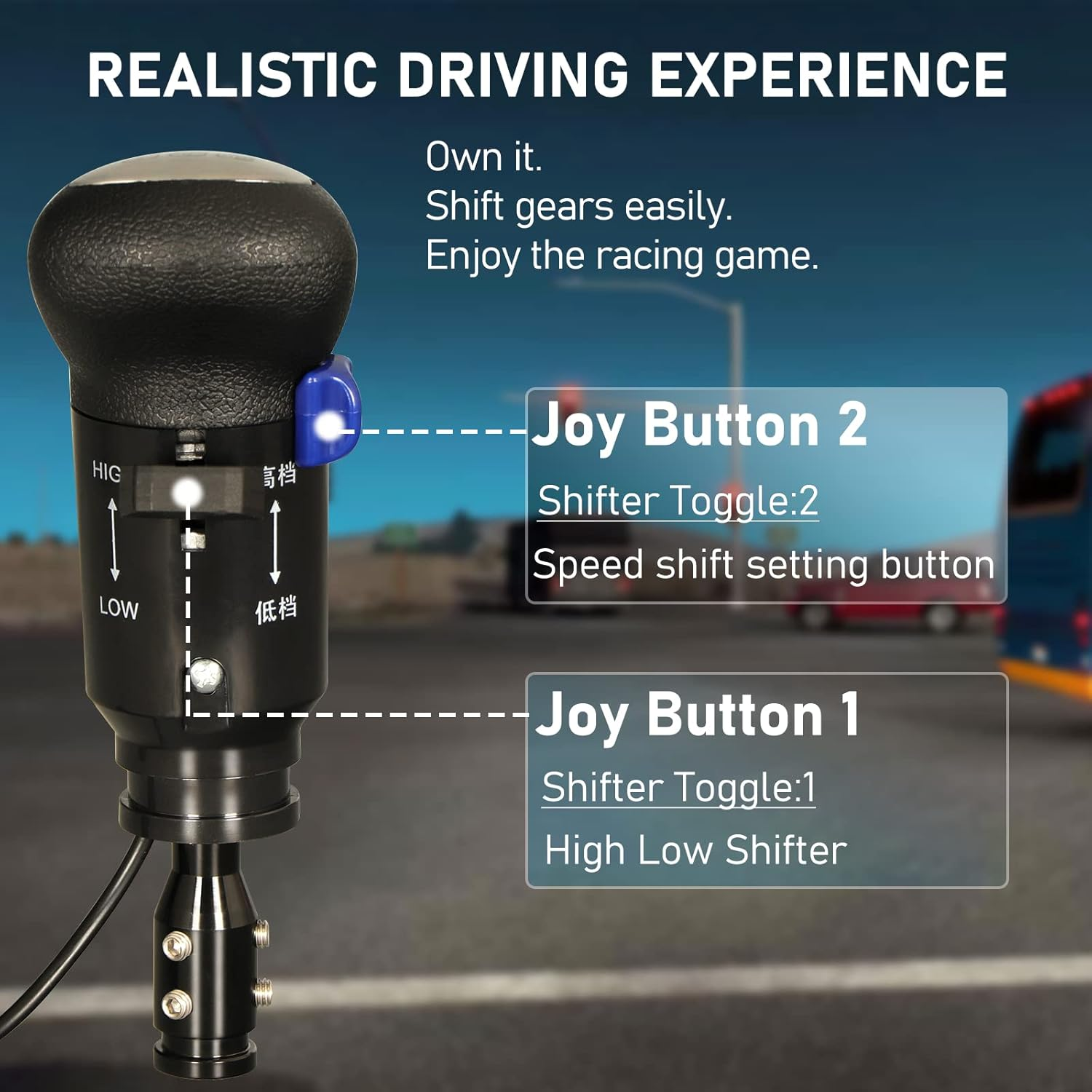 USB Truck Simulator Shifter - Gearshifter Knob for ATS ETS2 PC Racing Shifter for THRUSTMASTER TH8A and Logitech G29 G27 G25 G920 H Gearshift USB Shifter Knob image number 4