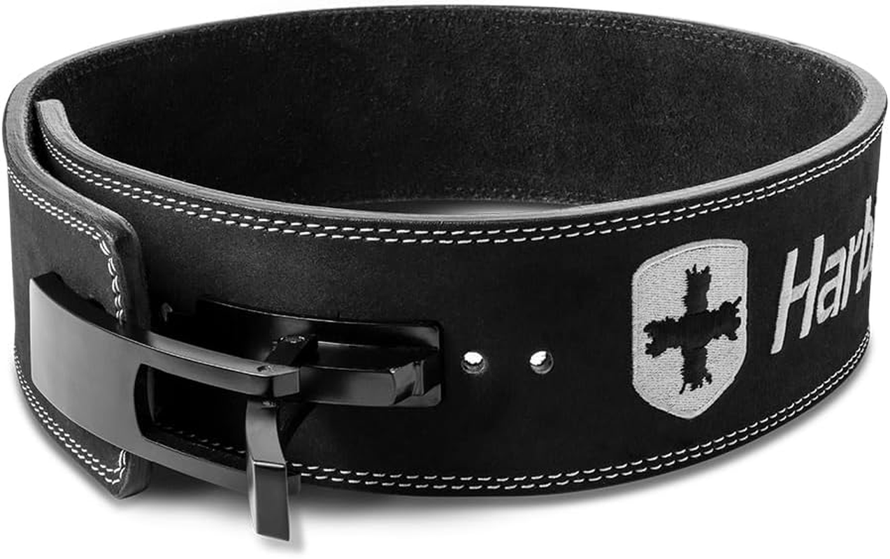 'Heavy Duty 10Mm Lever Belt for Powerlifting - IPF Approved, 4'' Wide, Adjustable Steel Lever Tensioning, Comfort Fit with Suede Lining, Durable Core Support for Heavy Lifting' image number 5