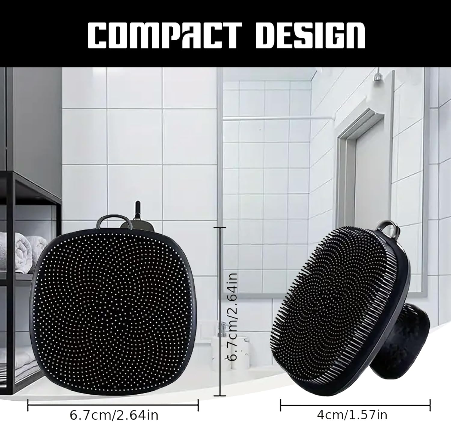 Silicone Face Scrubber, Face Exfoliator Brush, Manual Facial Cleanser Brush for Gentle Massage & Face Scrub for Women & Men, Facial Cleansing Brush, Exfoliating Brush, Soft Face Scrubber image number 2