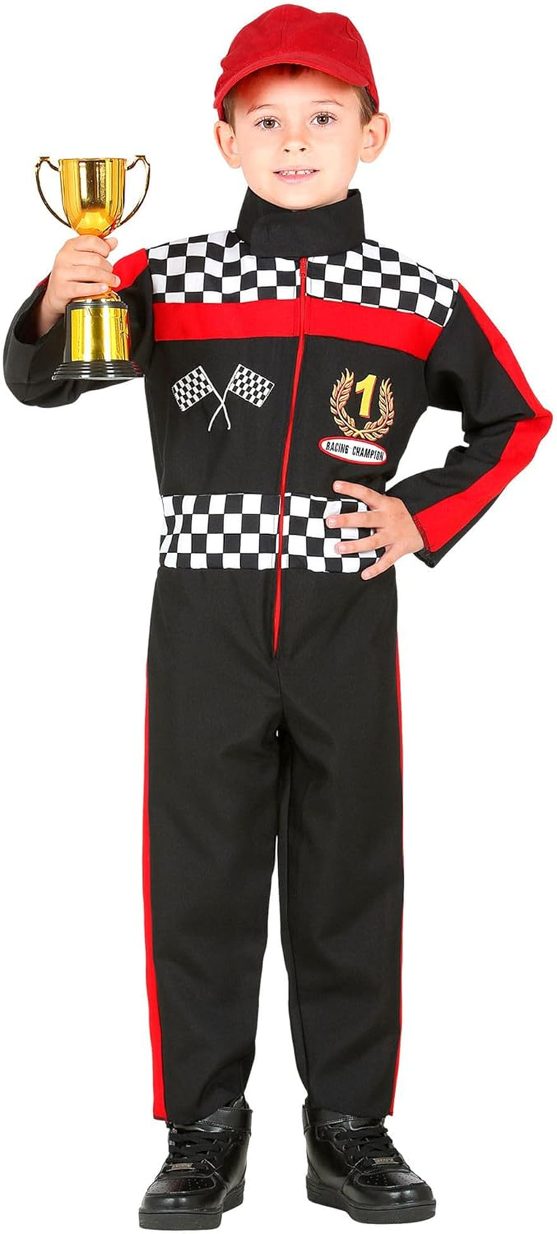 Widmann - Children'S Costume Formula 1 Driver, Jumpsuit, Racer, Athlete, Theme Party, Carnival image number 2