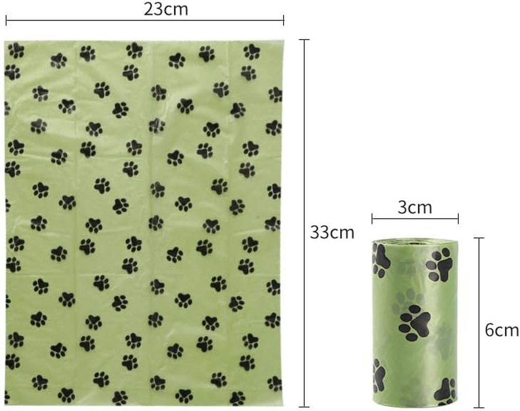 Pack of 240 Biodegradable Dog Bags Dog Waste Bags, Compostable Poop Bags for Pets, 23 X 33 Cm (16 Rolls, 15 per Roll) image number 3