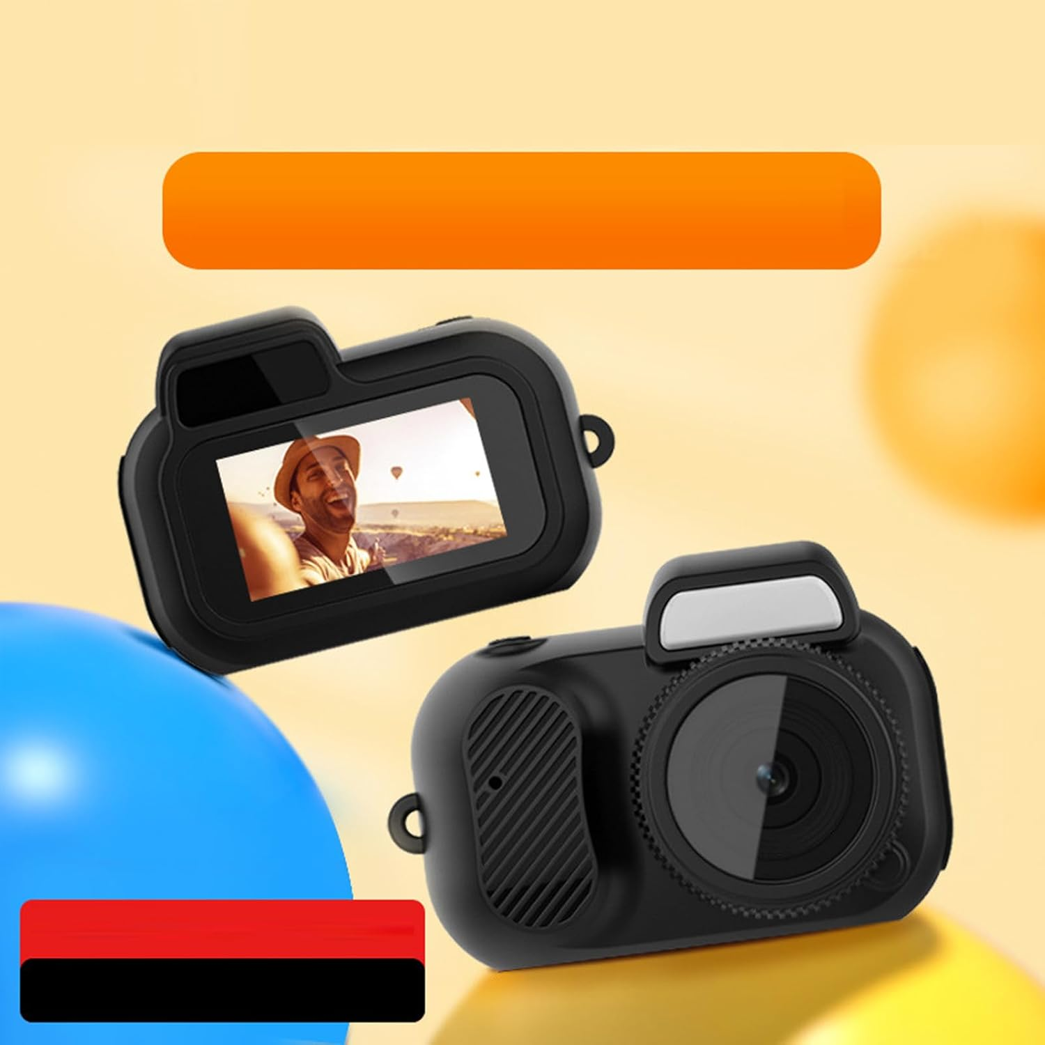 Small Digital Camera for Photography, 0.96 Inch 1080P FHD Display, Supports 128GB, Compact Retro Camera, Point and Shoot Video Camera for Teens, Boys and Girls (Black) image number 5