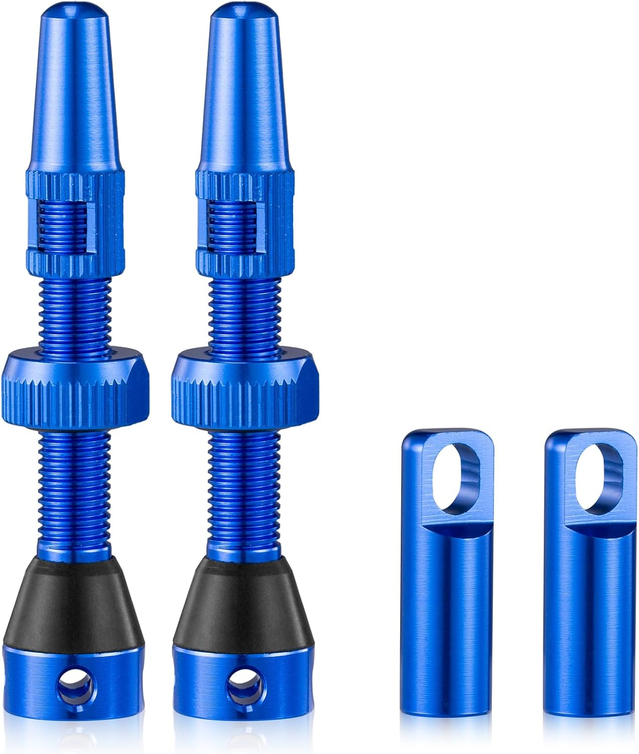 2PCS Tubeless Valves, Red, Quality Super Light Alloy Presta Valve Stem(44 Mm)