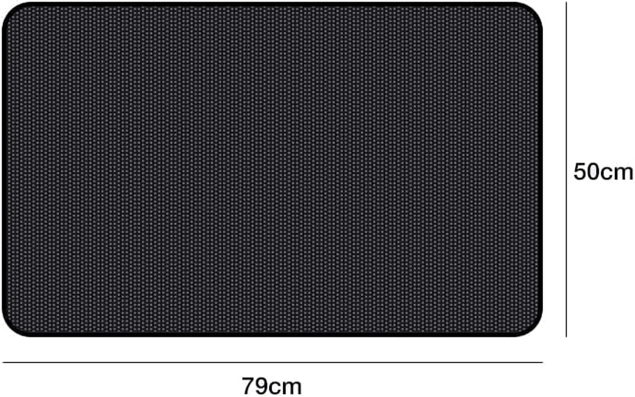 AIMALL 4PCS Magnetic Car Window Sun Shade Set for UV Protection &ndash; Front & Rear Side Window Curtain Covers, Black Mesh, Easy Install Stretch Sunshade