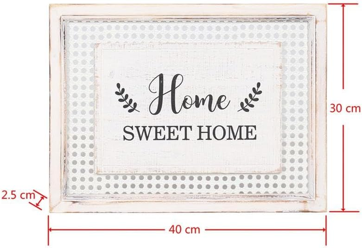 Willow & Silkportrait Canvas Indoor Decor Home Sweet Home Sign Rattan Timber Framed Wall Art