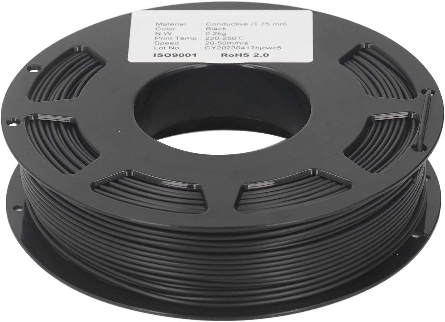 Conductive PLA Filament, 1.75Mm Bundle 3D Printer Filament, 20-50Mm/S Printing Speed PLA 3D Printing Filament, Consumable 3D Printer Accessory, 1.75Mm Filament image number 5
