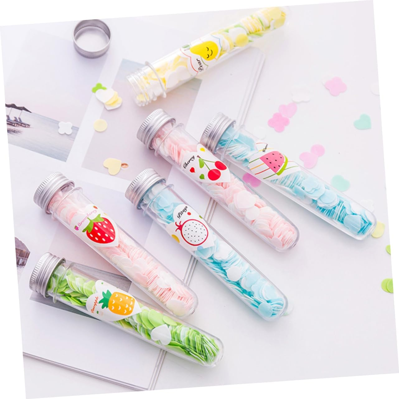 Parliky 12Pcs Portable Soap Paper Sheets Eco-Friendly Disposable Soap Flakes for Hand Washing Travel and Outdoor Activities Random Patterns for Easy Cleaning image number 4