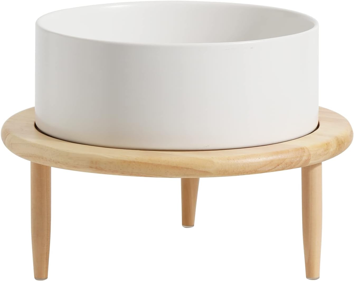 Havniva Non-Slip 8.2Inch Ceramic Dog Food and Water Bowl for Large Breed Dogs, Pet Bowl for Replacement (Single Bowl, Grey) image number 1