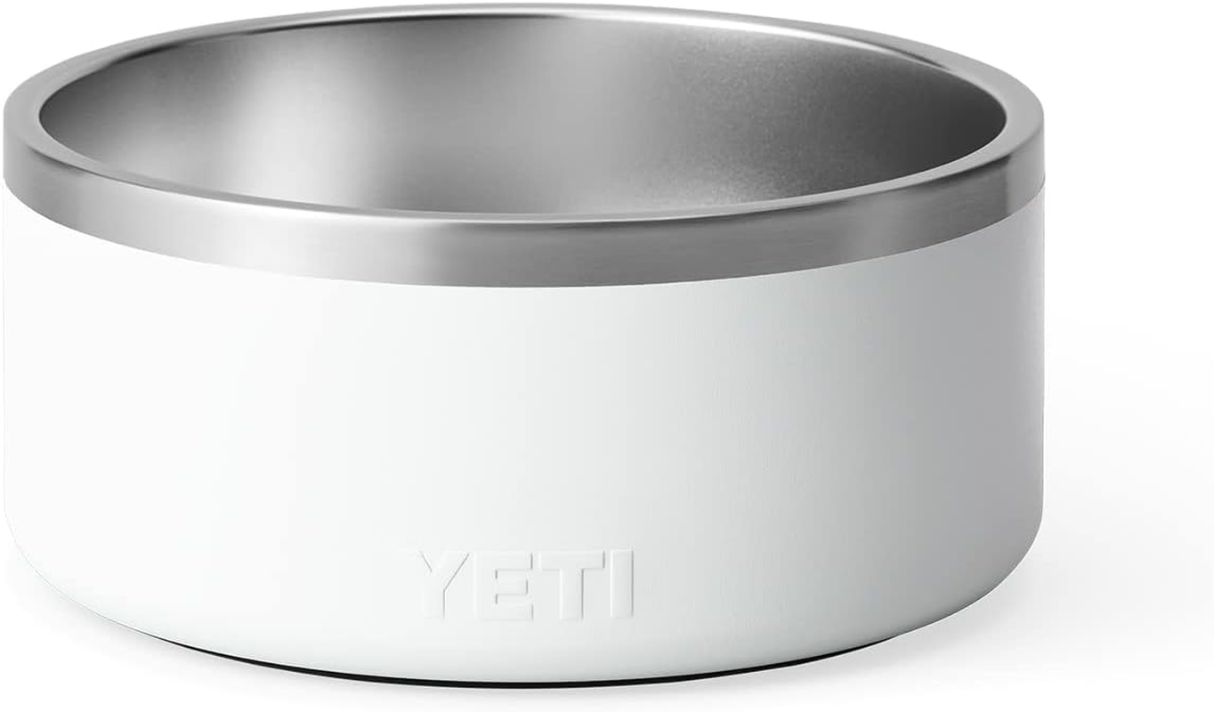 YETI Boomer 8, Stainless Steel, Non-Slip Dog Bowl, Holds 64 Ounces, White - Charcoal image number 7