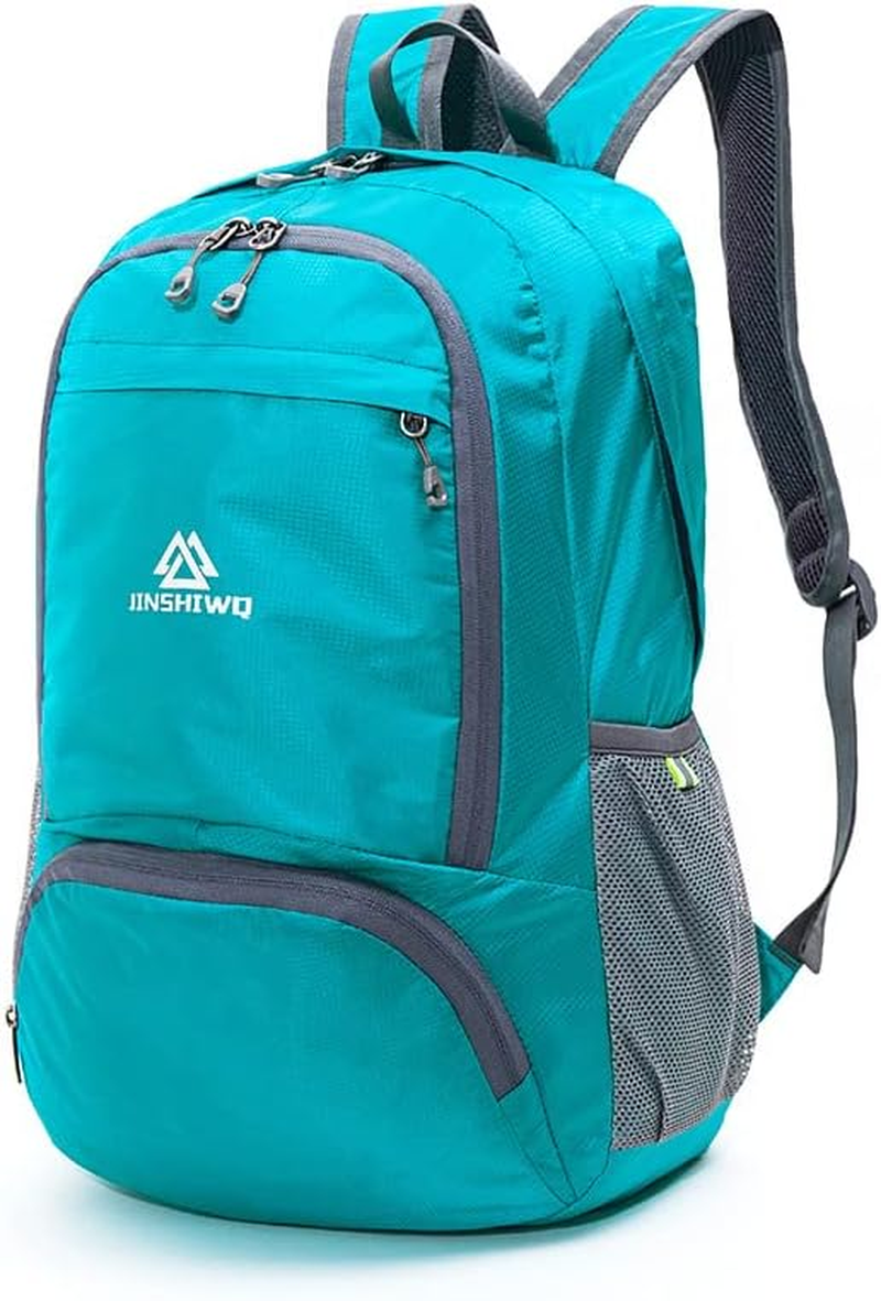 Frafuo 25L Lightweight Portable Foldable Backpack Waterproof Backpack Folding Bag Water Resistant Small Backpack Daypack Foldable for Travel Hiking Outdoor Camping-Blue image number 6