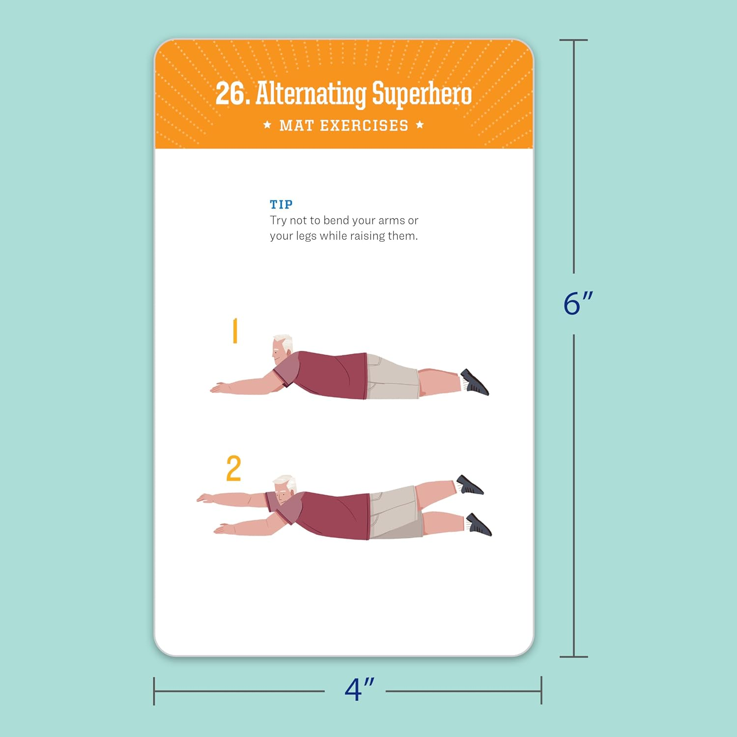 5-Minute Core Exercise Cards for Seniors image number 1