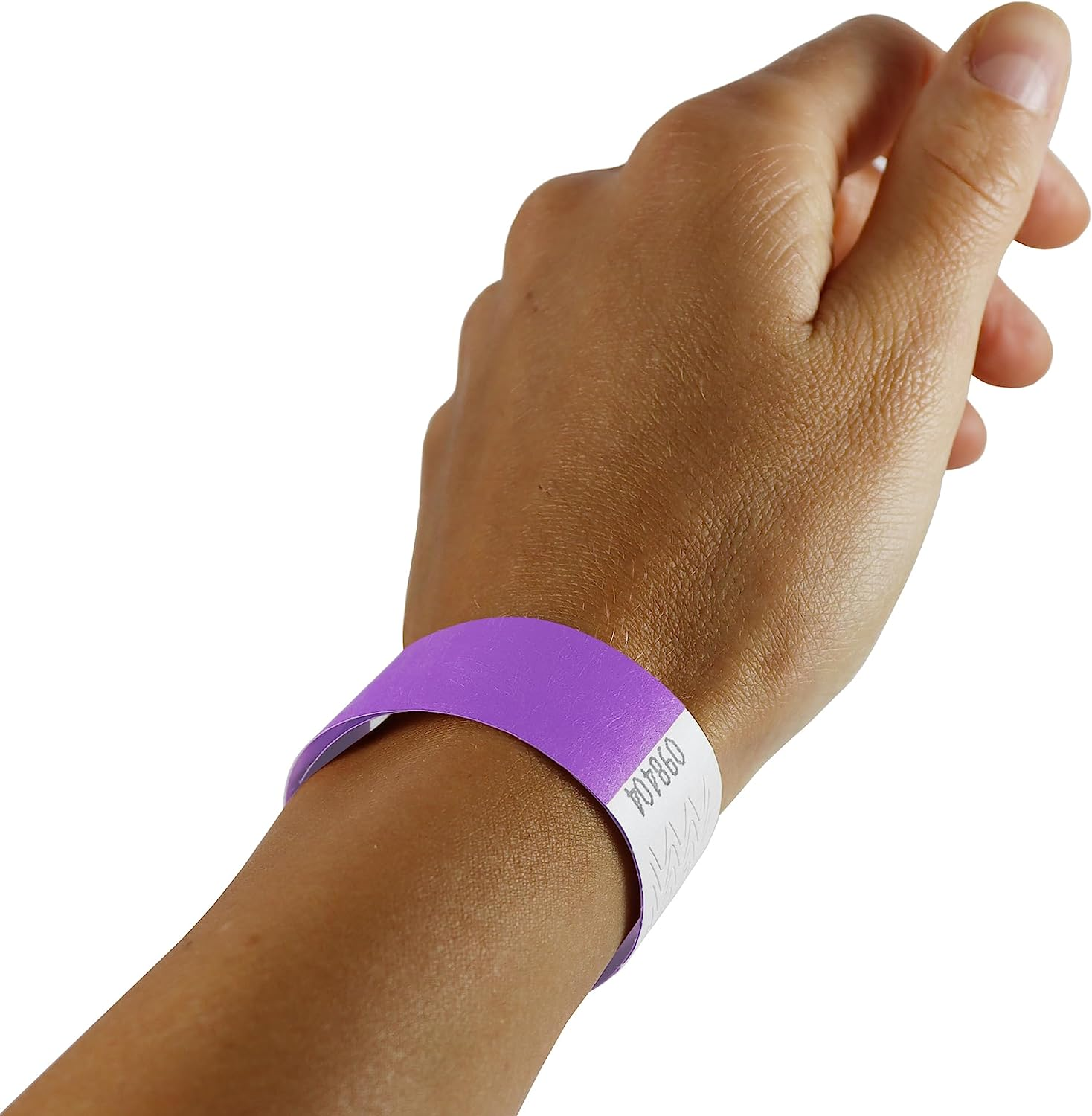 100 Purple Tyvek Wristbands 19Mm with Tape Closure Waterproof ID Bands Age Proof Security for Events image number 3