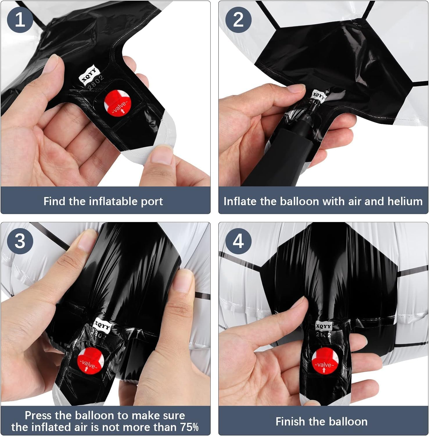 Soccer Balloons Birthday Decorations Party Supplies Soccer Happy Birthday Banner Soccer Latex Foil Balloons Cake Topper Cupcake Topper image number 6