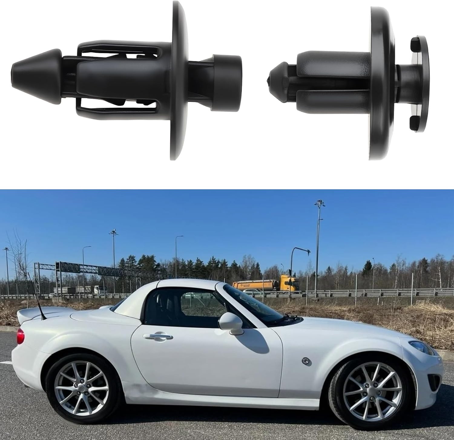 1Set Side Skirt Clip Set Compatible with Mazda MX5 NC Mk3,3.5, 3.75 image number 2