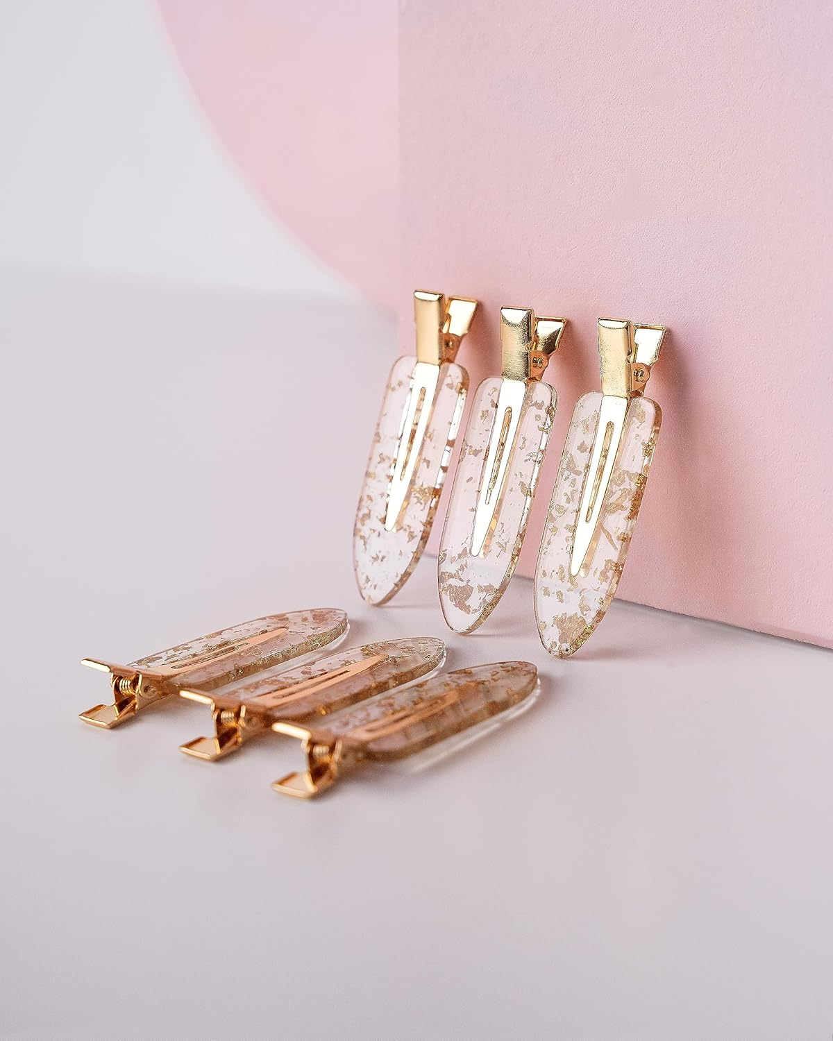 Brushworks Gold Flake No Crease Clips image number 4