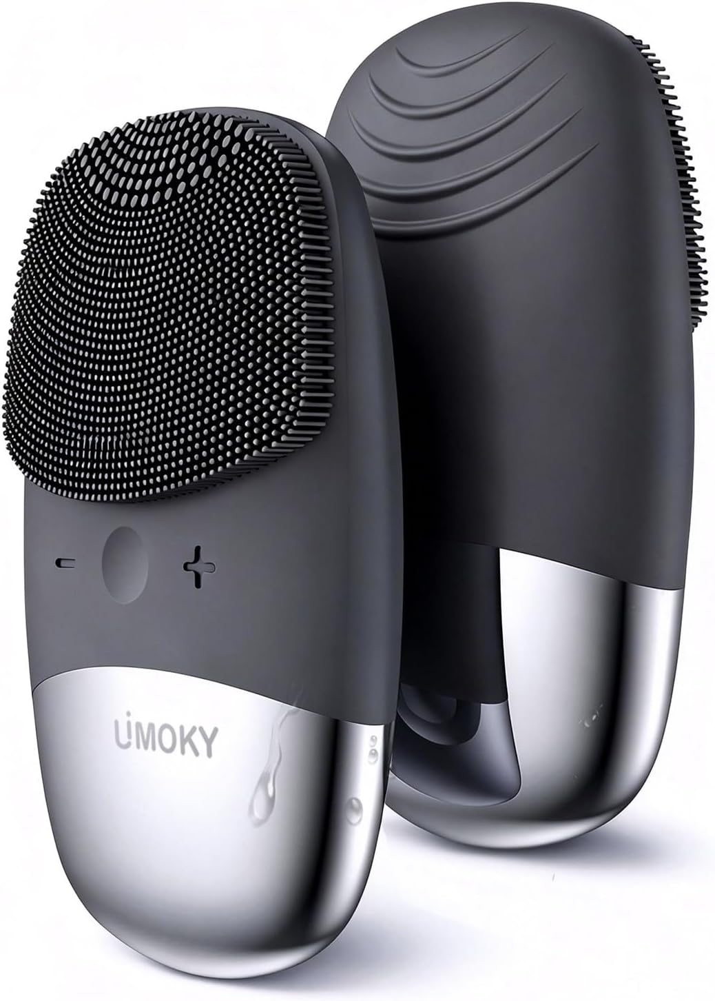 Facial Cleansing Brush, 3-In-1 Electric Silicone Face Scrubber, Vibrating Massager, IPX7 Waterproof, USB Rechargeble Pore Brush for Deep Cleanning, Blackhead Remover, Exfoliating (Green)