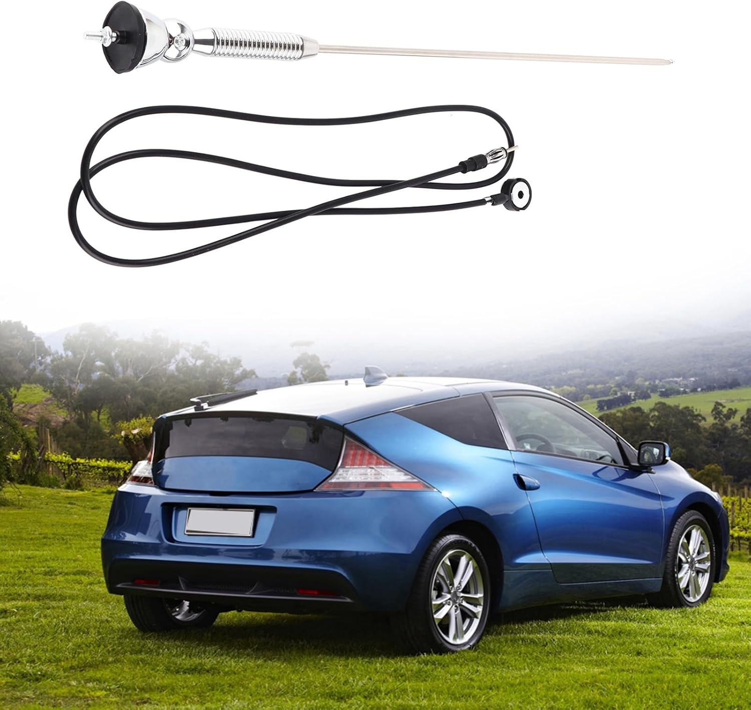 Gorgeri for Vintage Antenna Car Antenna, 18.5 Universal Car Roof Fender Radio AM/FM Aerial Antenna 180Swivel image number 1